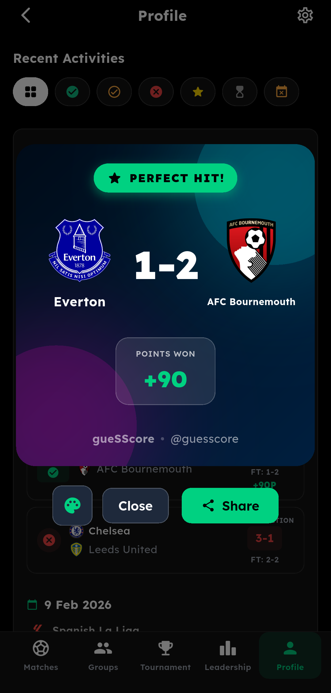 Tam İsabet Paylaşım